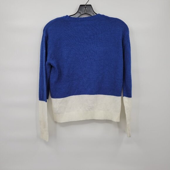 H&M Women Blue Sloth Take It Slow In The Snow Knit Oversize Sweater Size XS - Picture 6 of 10